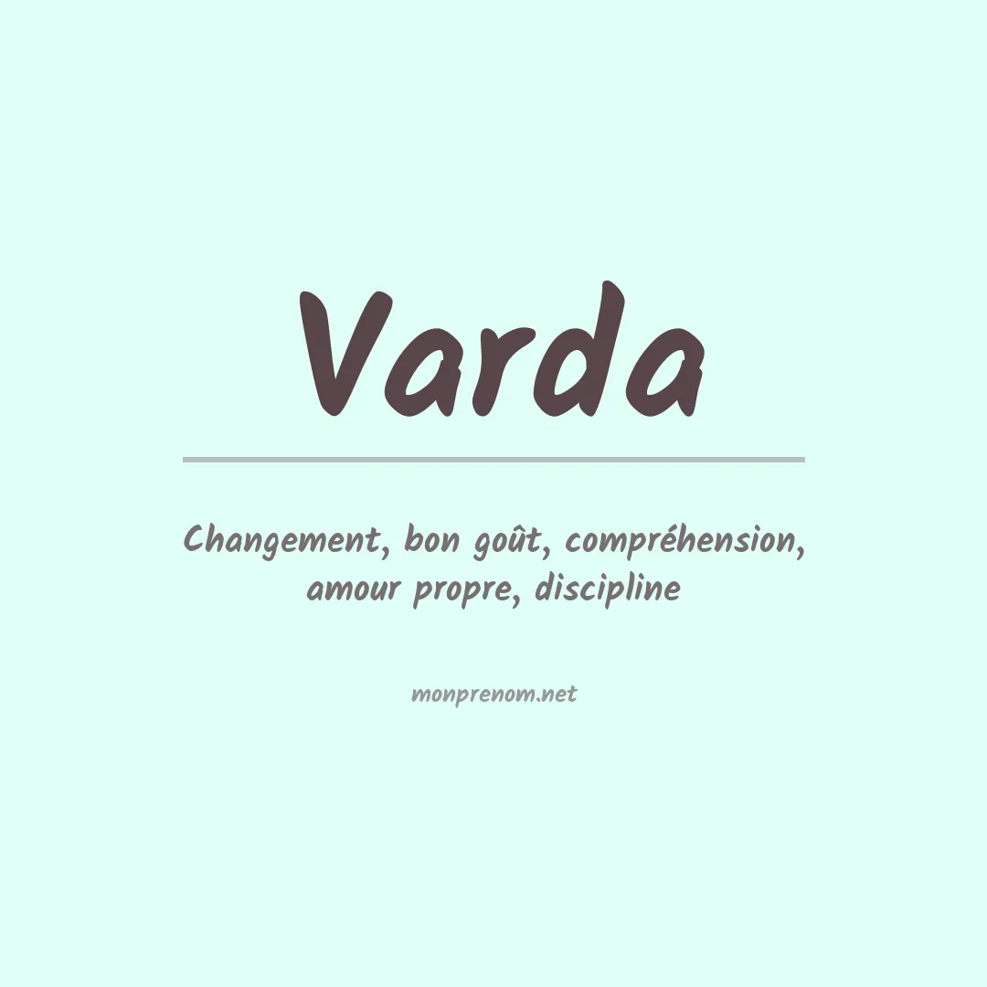 Signification du Prénom Varda