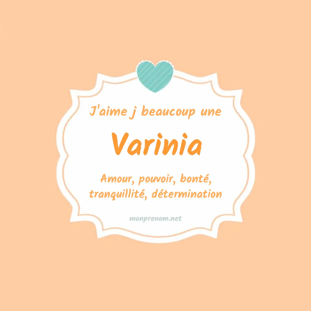 j'aime beaucoup Varinia