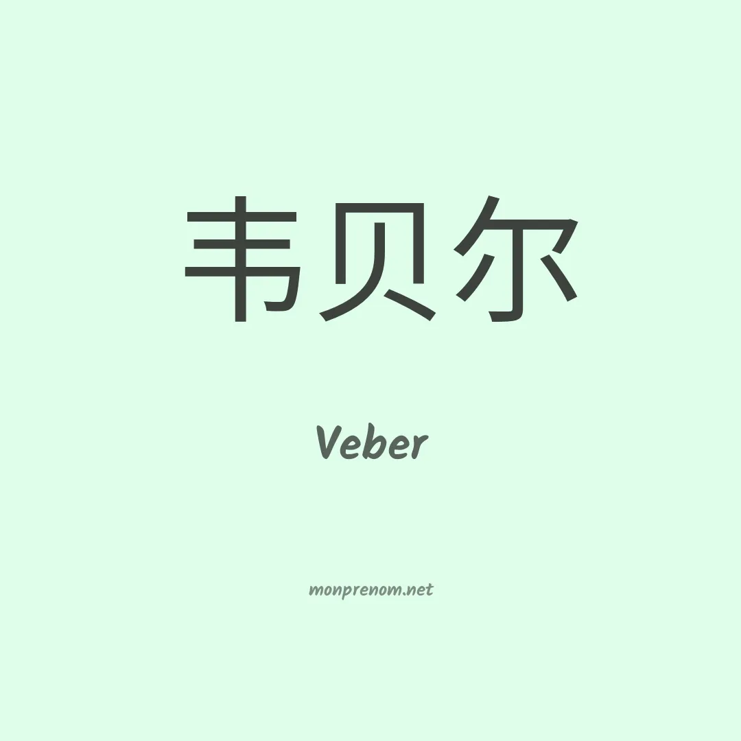 Veber en chino