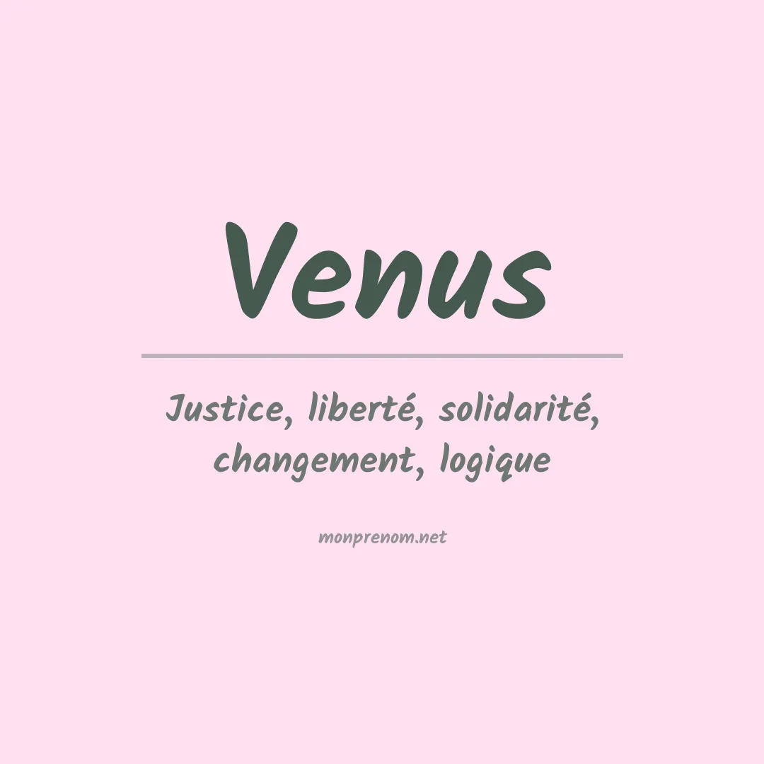 Signification du Prénom Venus