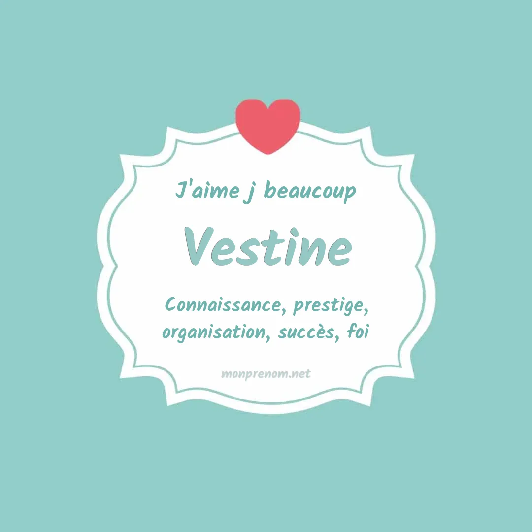 j'aime beaucoup Vestine