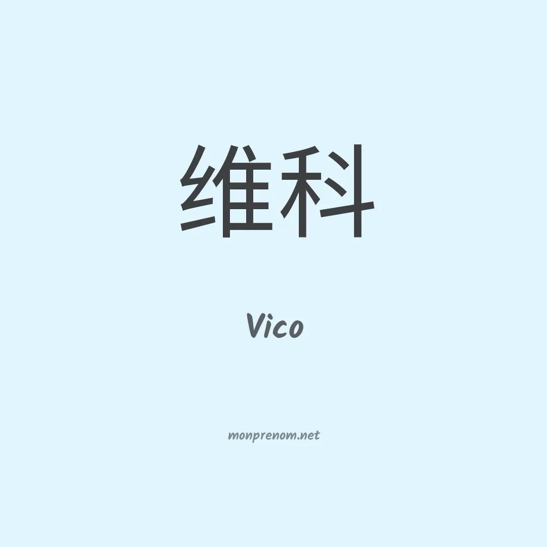 Vico en chino