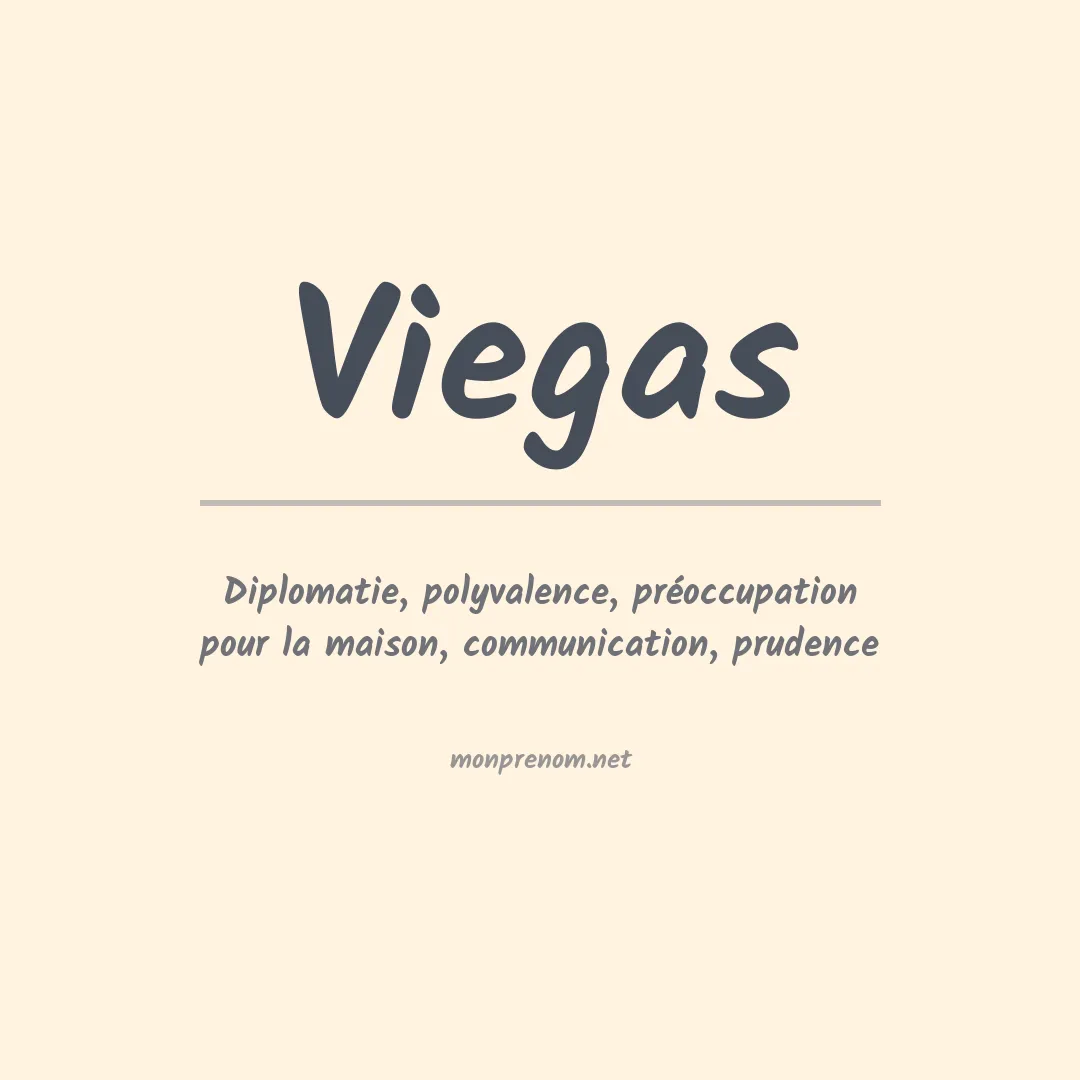 Signification du Prénom Viegas