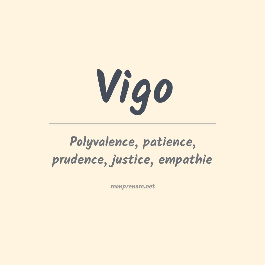 Signification du Prénom Vigo