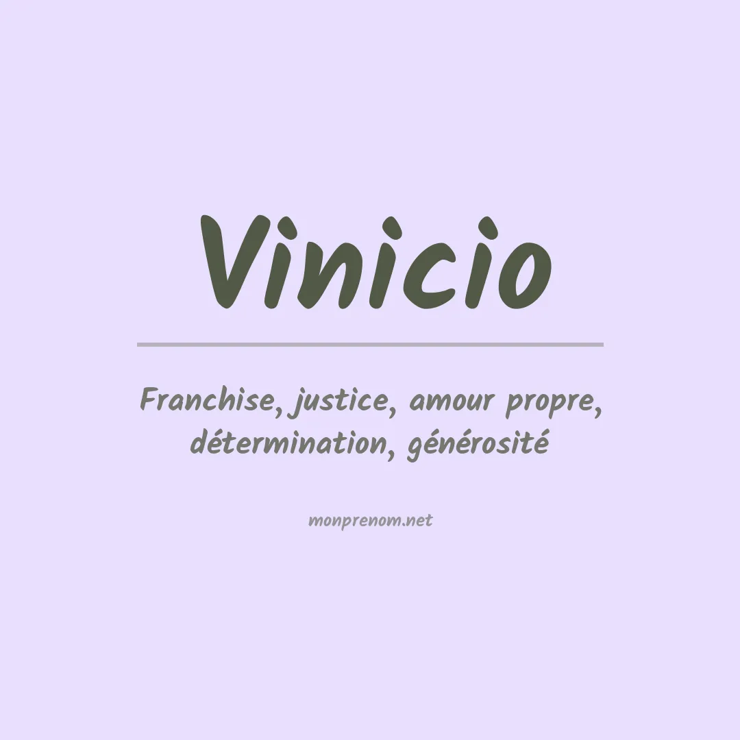 Signification du Prénom Vinicio