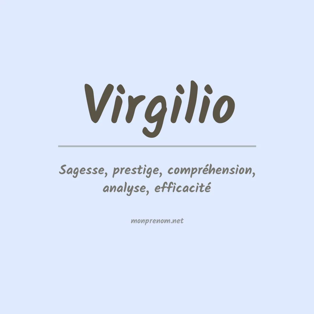 Signification du Prénom Virgilio