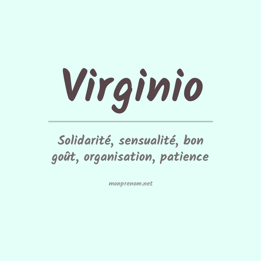 Signification du Prénom Virginio