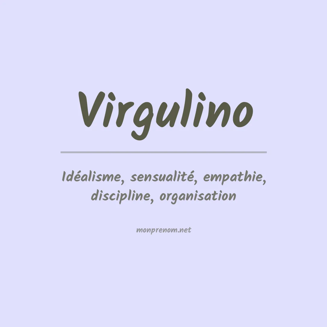 Signification du Prénom Virgulino