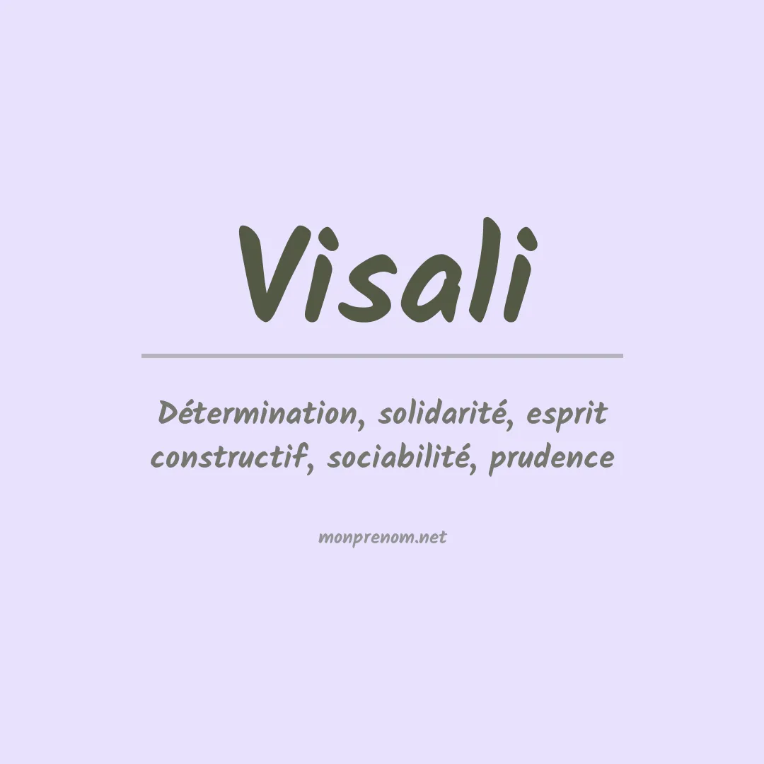 Signification du Prénom Visali Signification du Prénom Visali