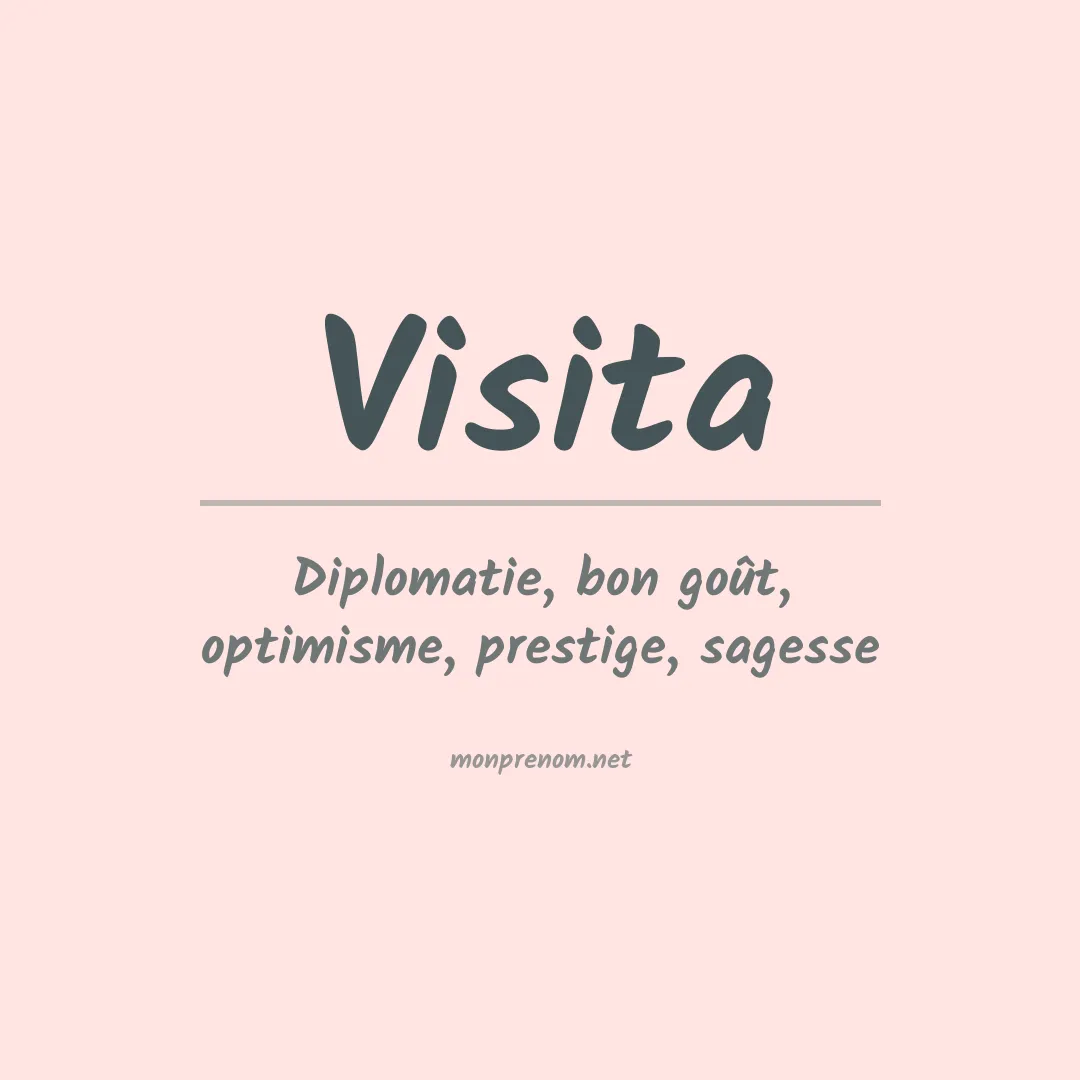 Signification du Prénom Visita