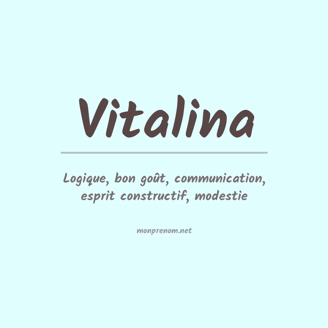 Signification du Prénom Vitalina