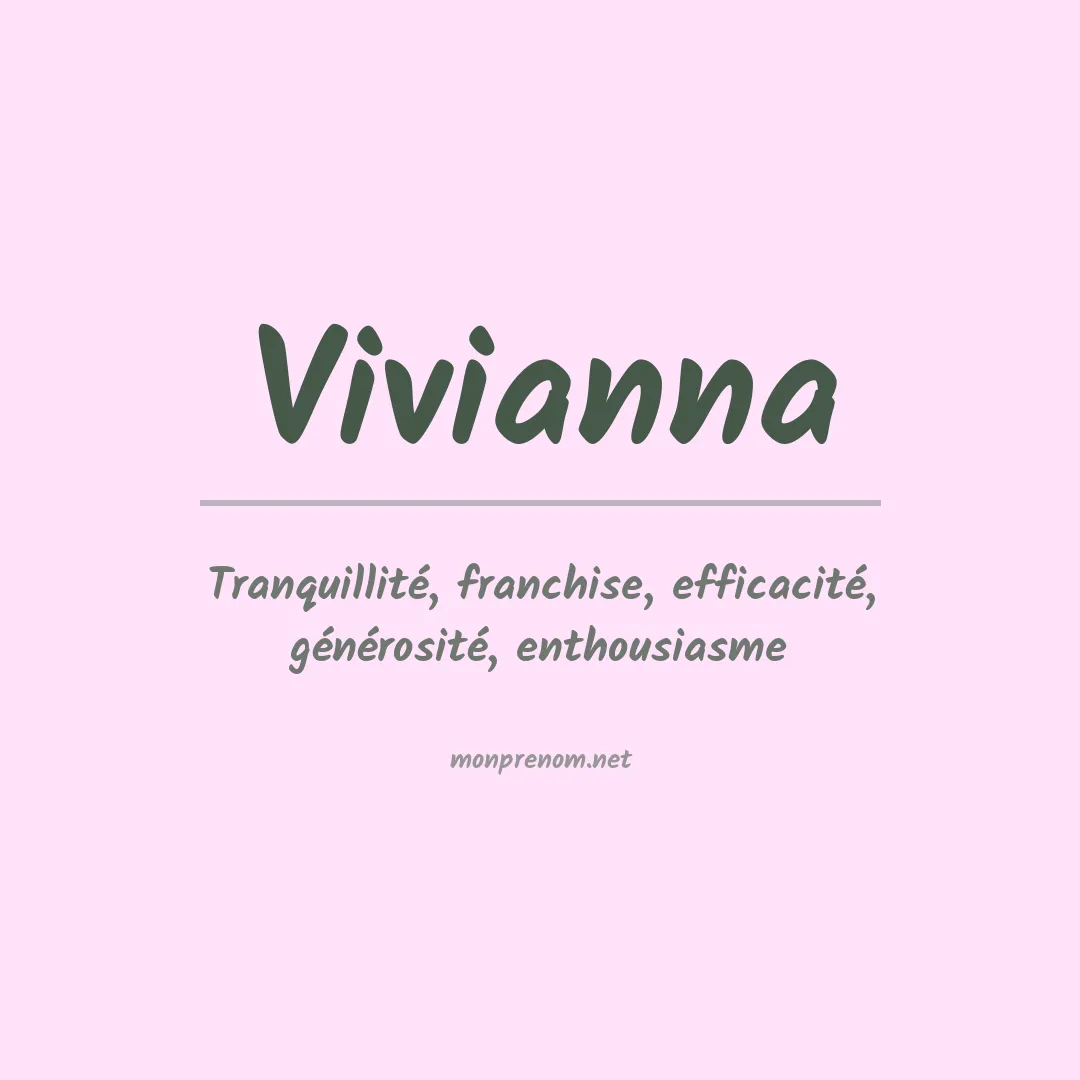 Signification du Prénom Vivianna