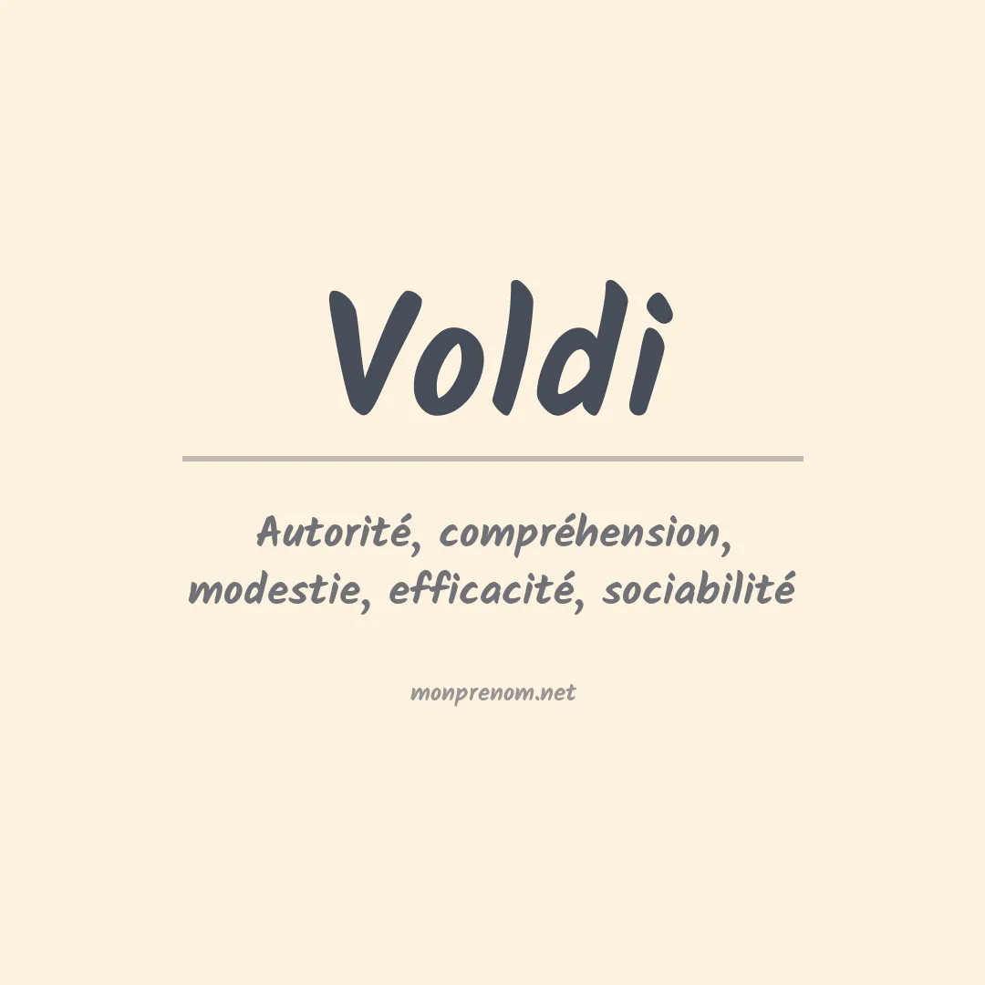 Signification du Prénom Voldi Signification du Prénom Voldi
