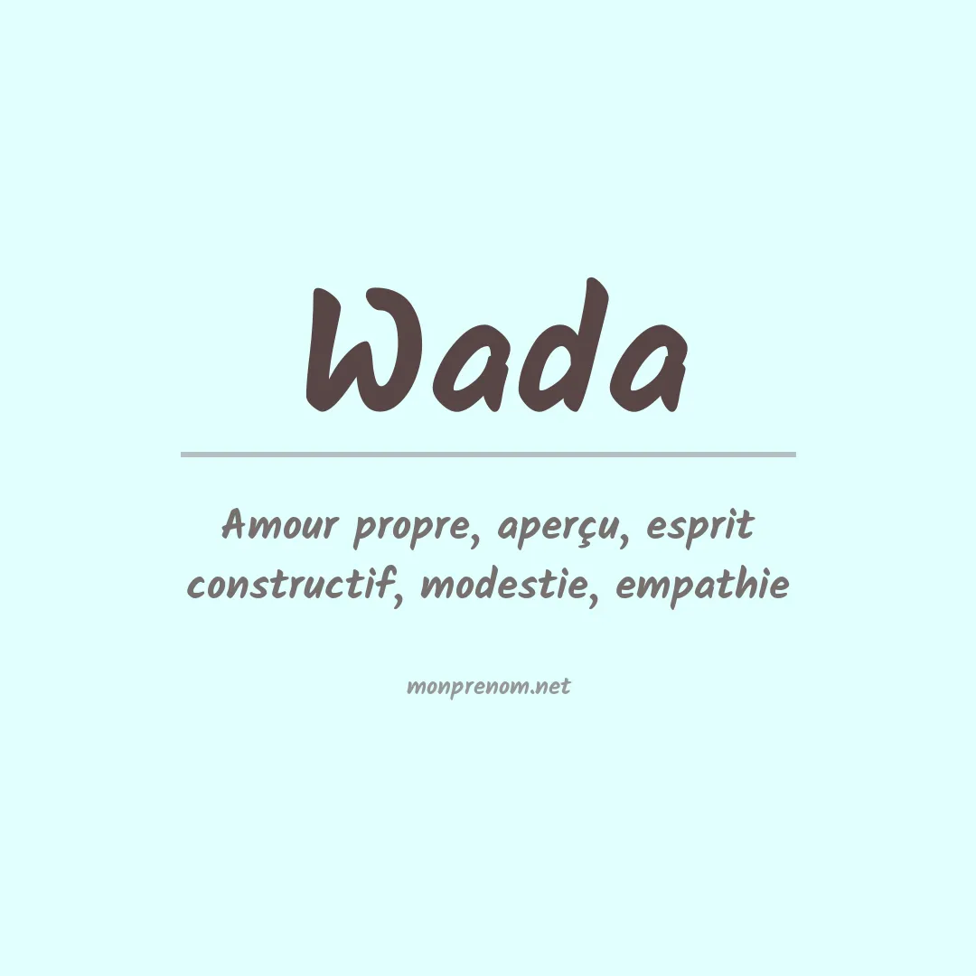 Signification du Prénom Wada