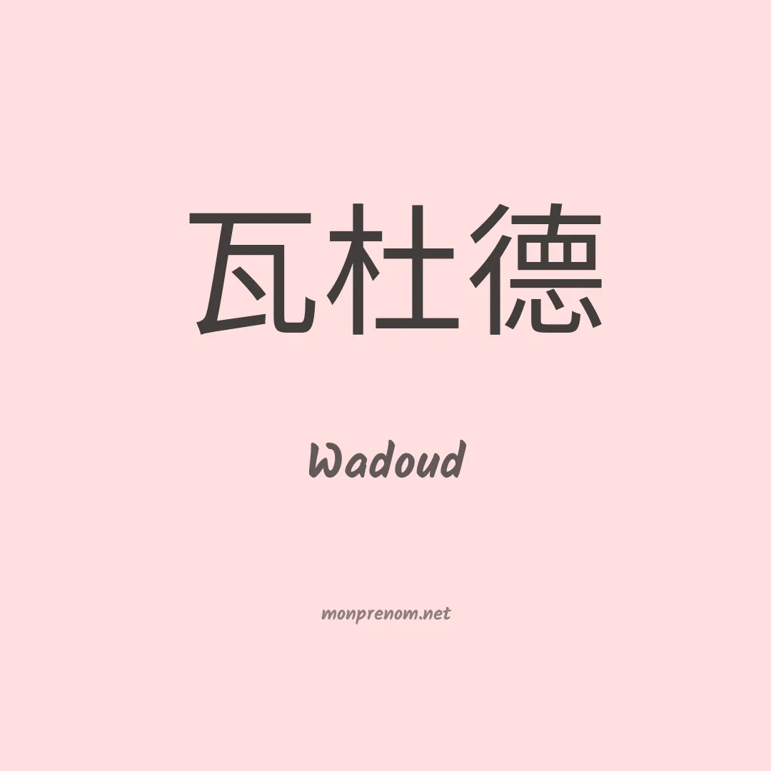 Wadoud en chino