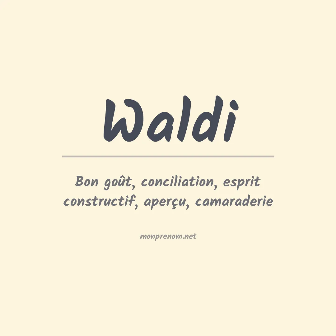 Signification du Prénom Waldi