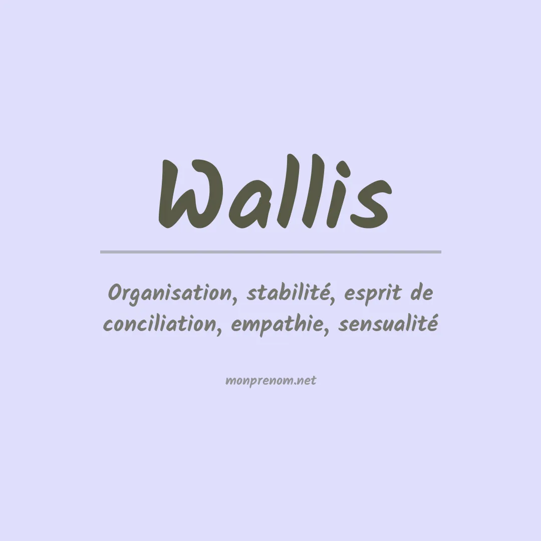 Signification du Prénom Wallis