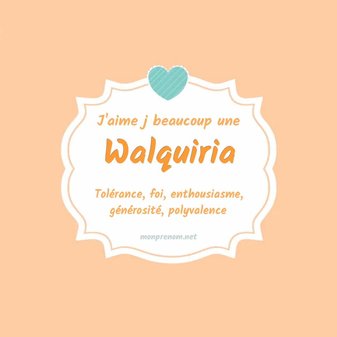 j'aime beaucoup Walquiria