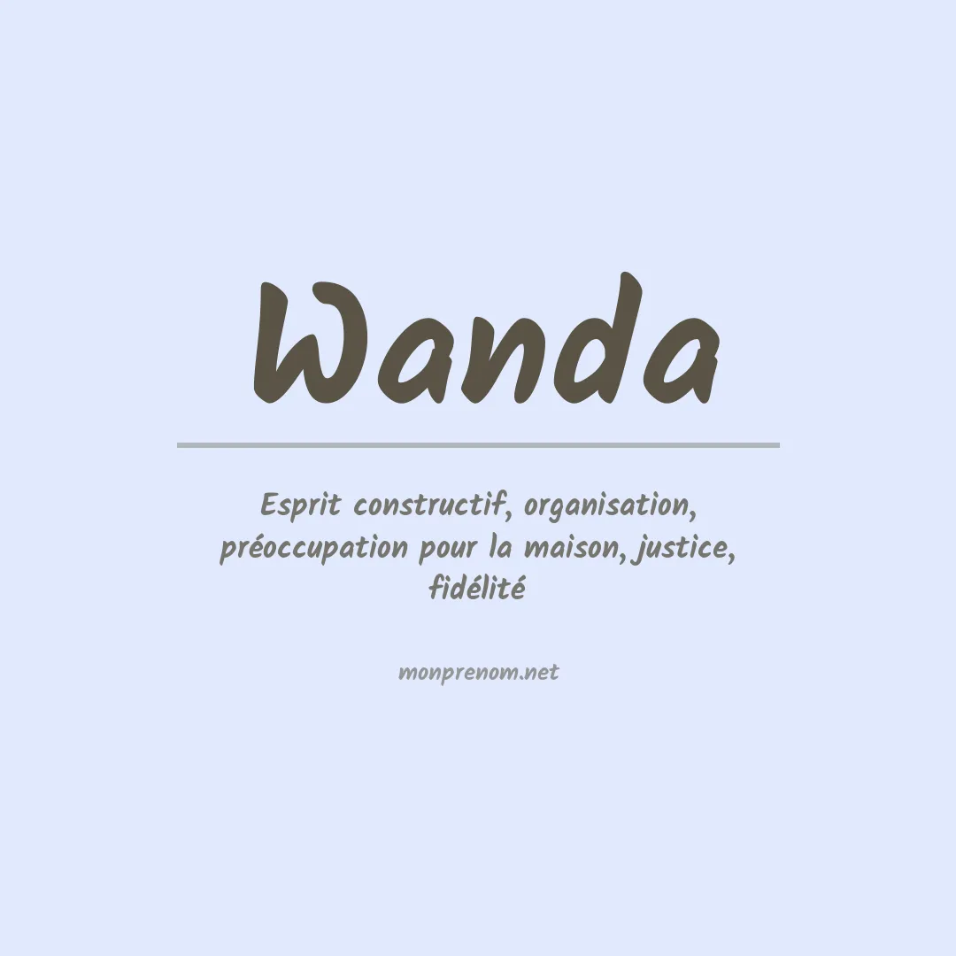 Signification du Prénom Wanda