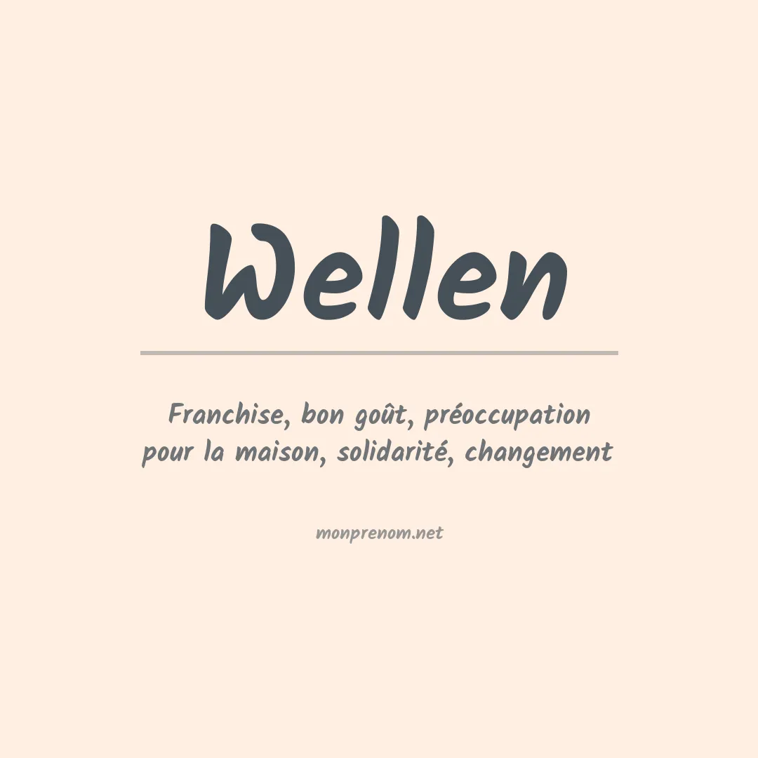 Signification du Prénom Wellen