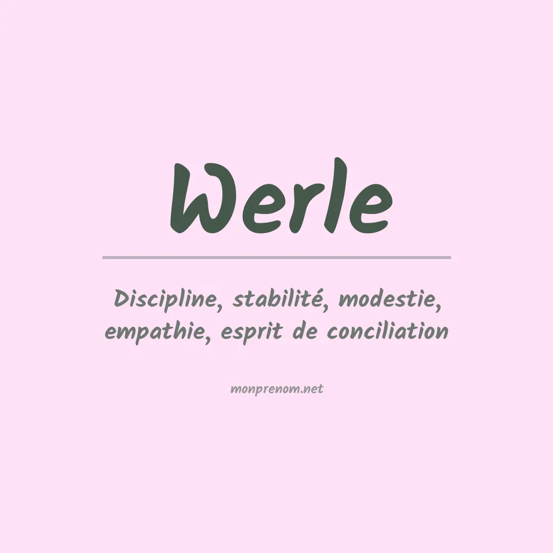 Signification du Prénom Werle