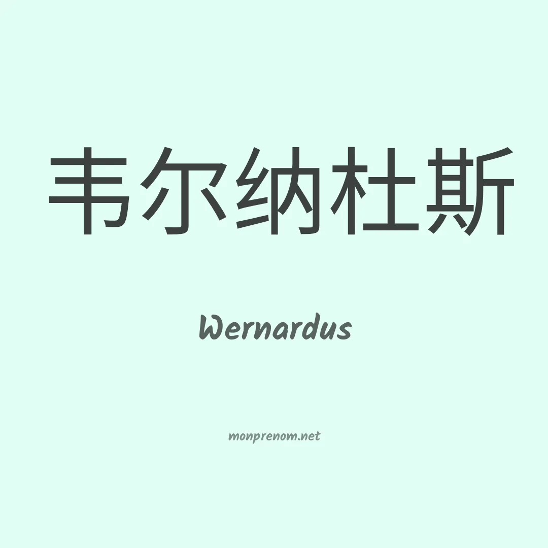 Wernardus en chino