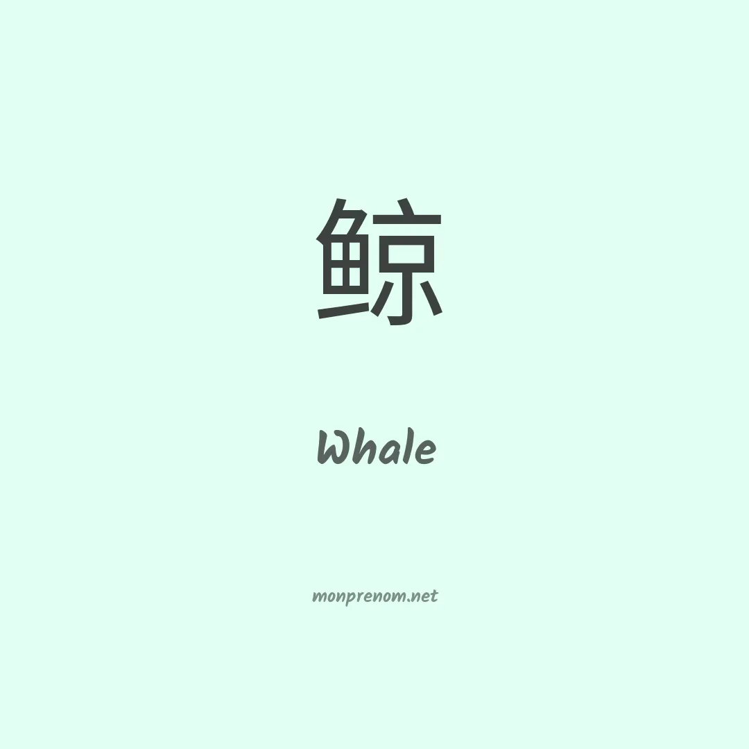 Whale en chino
