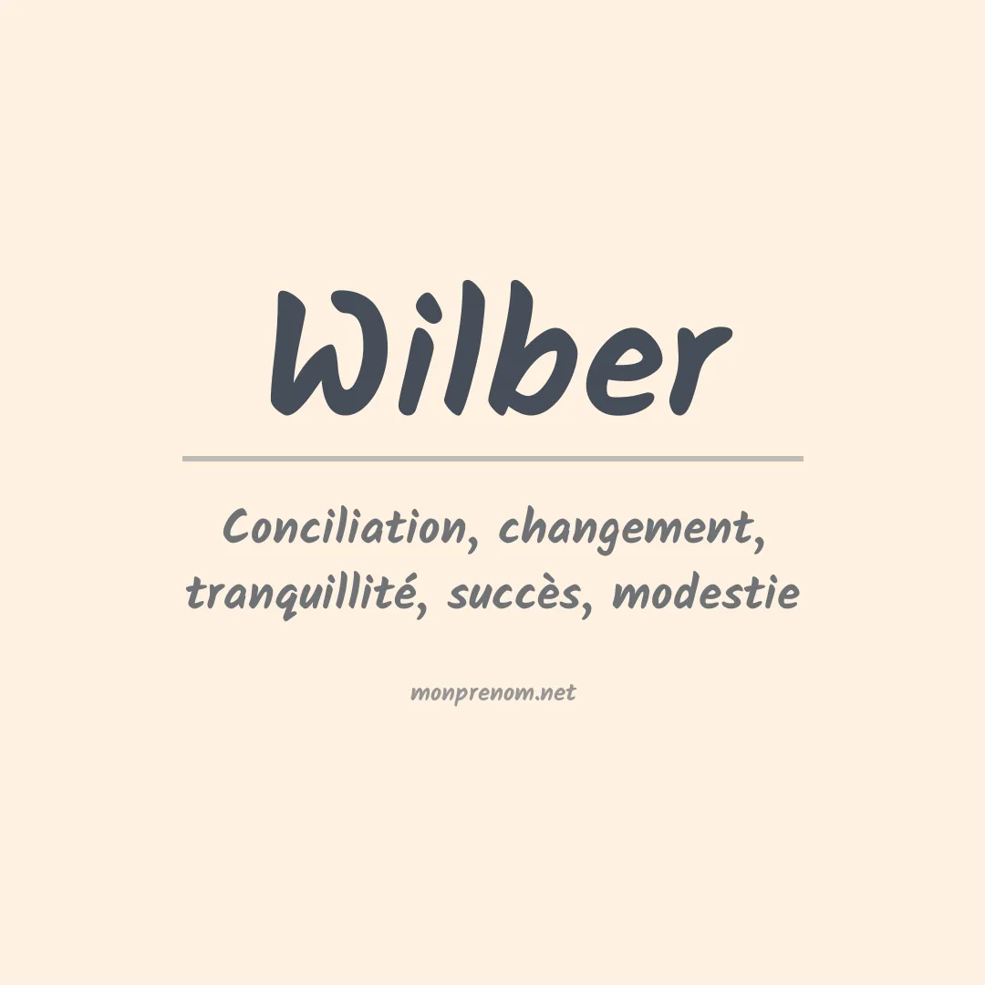 Signification du Prénom Wilber