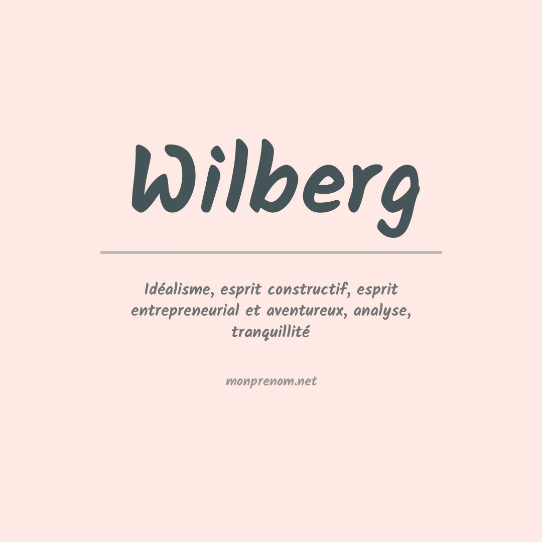 Signification du Prénom Wilberg