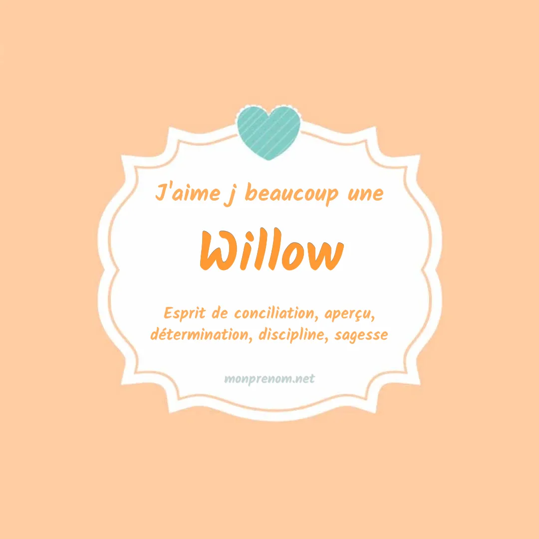 j'aime beaucoup Willow