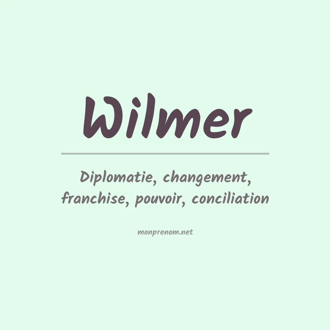 Signification du Prénom Wilmer