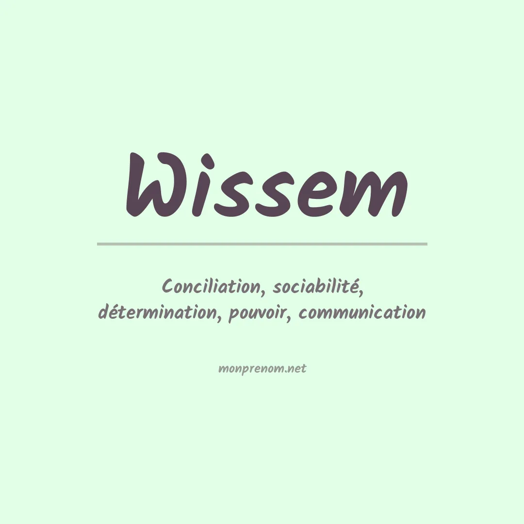 Signification du Prénom Wissem Signification du Prénom Wissem