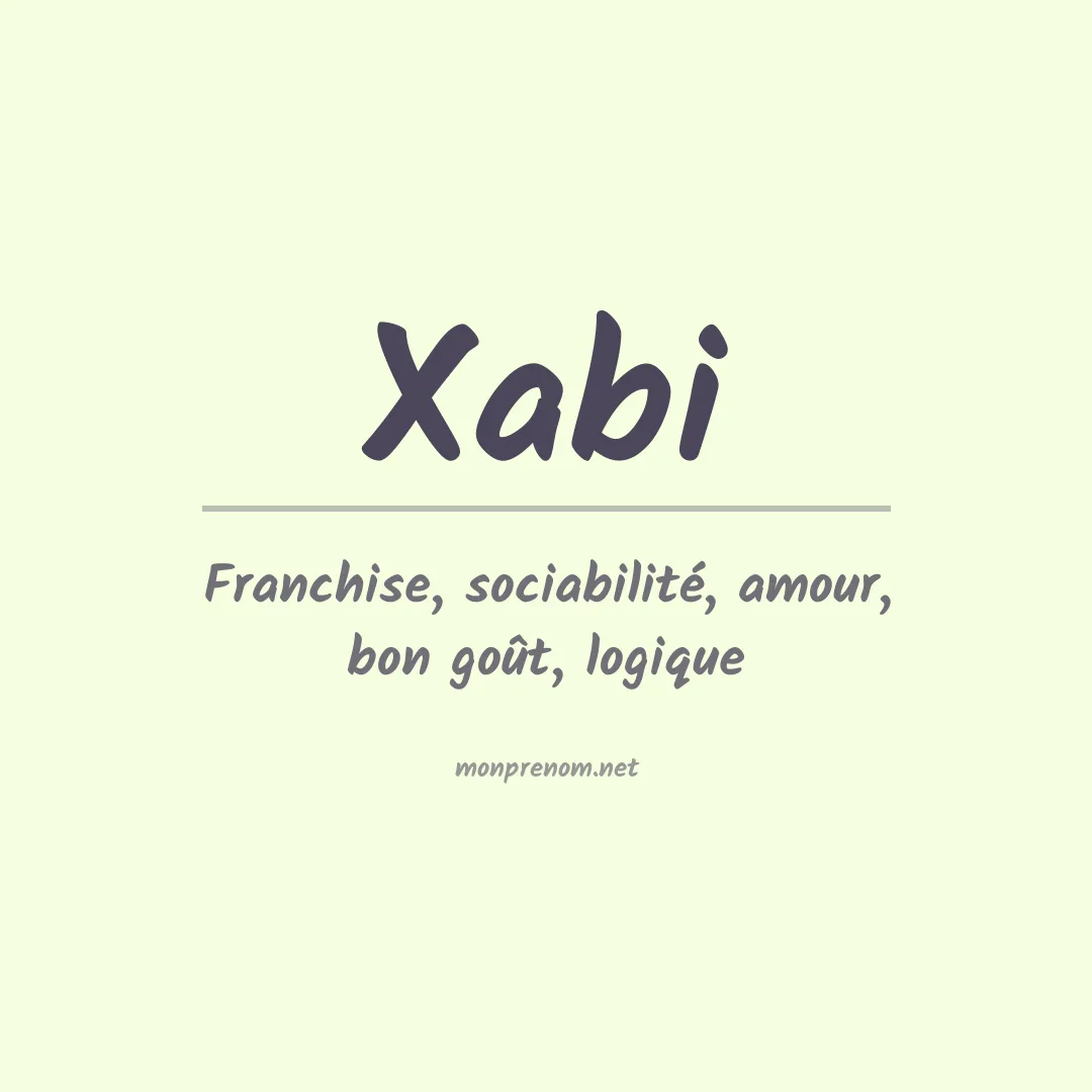 Signification du Prénom Xabi