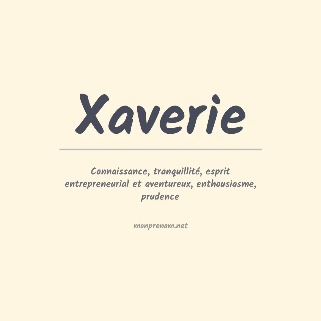 PrénomXaverie