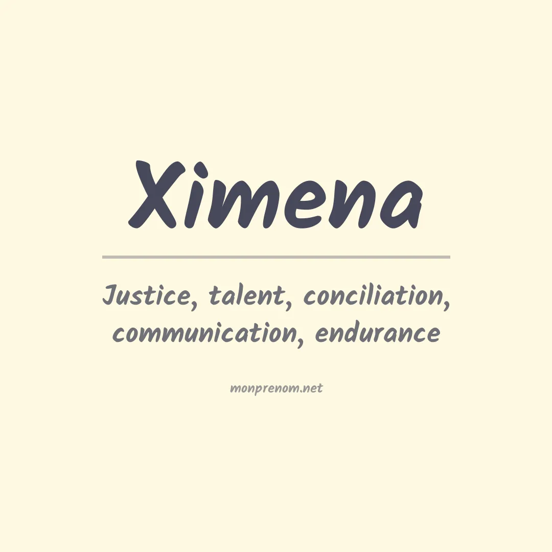 Signification du Prénom Ximena