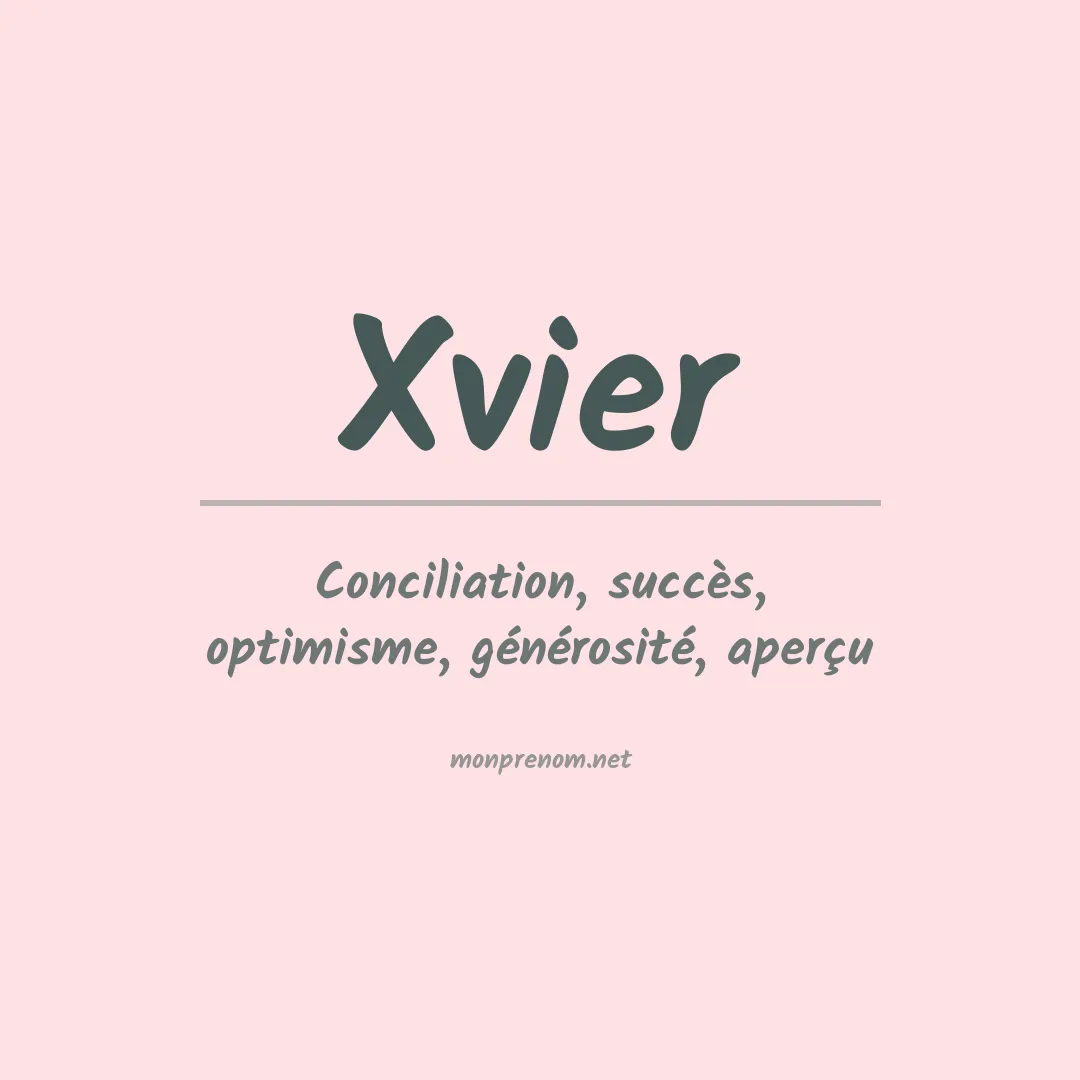 PrénomXvier