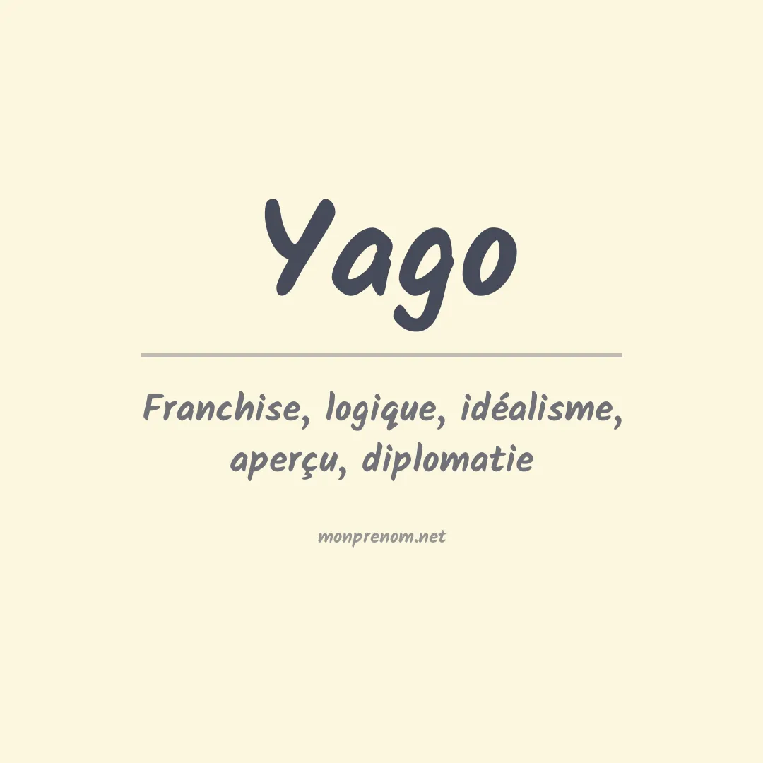 Signification du Prénom Yago