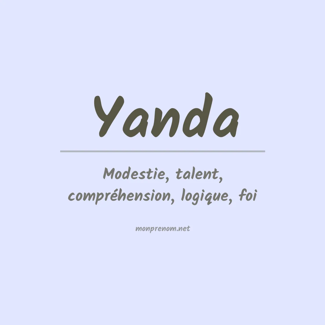 Signification du Prénom Yanda