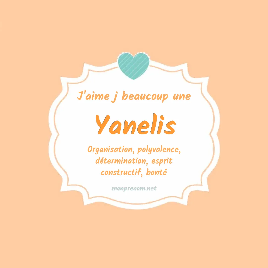 j'aime beaucoup Yanelis
