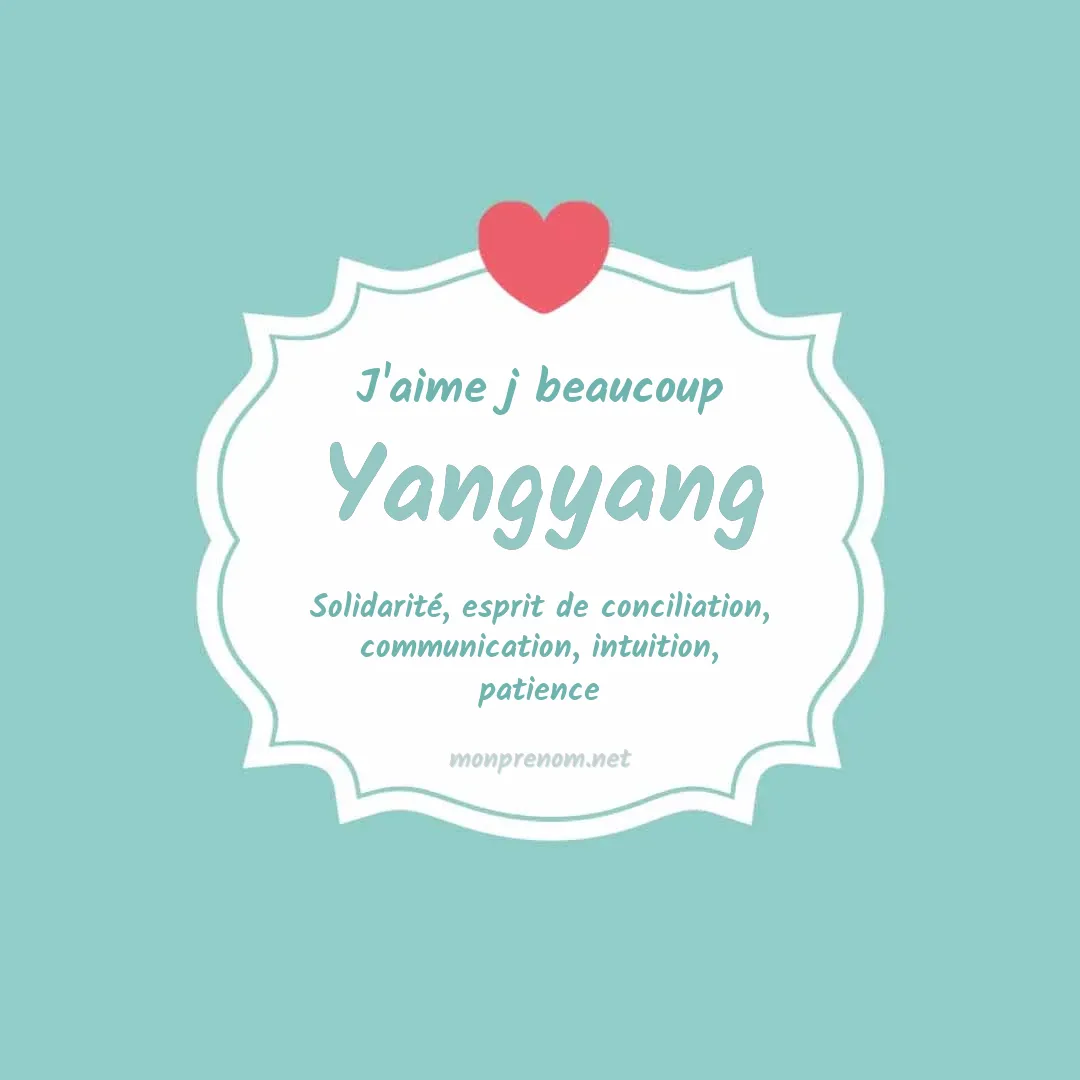 j'aime beaucoup Yangyang