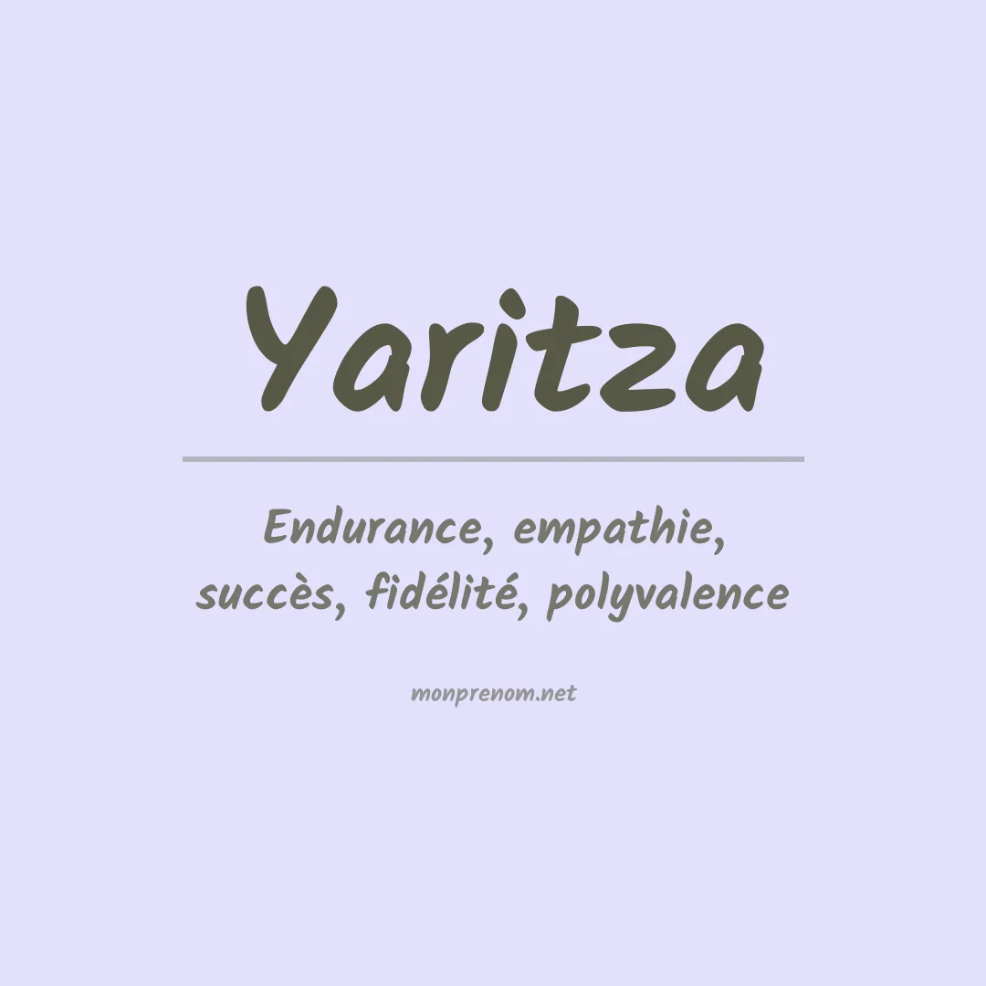 Signification du Prénom Yaritza