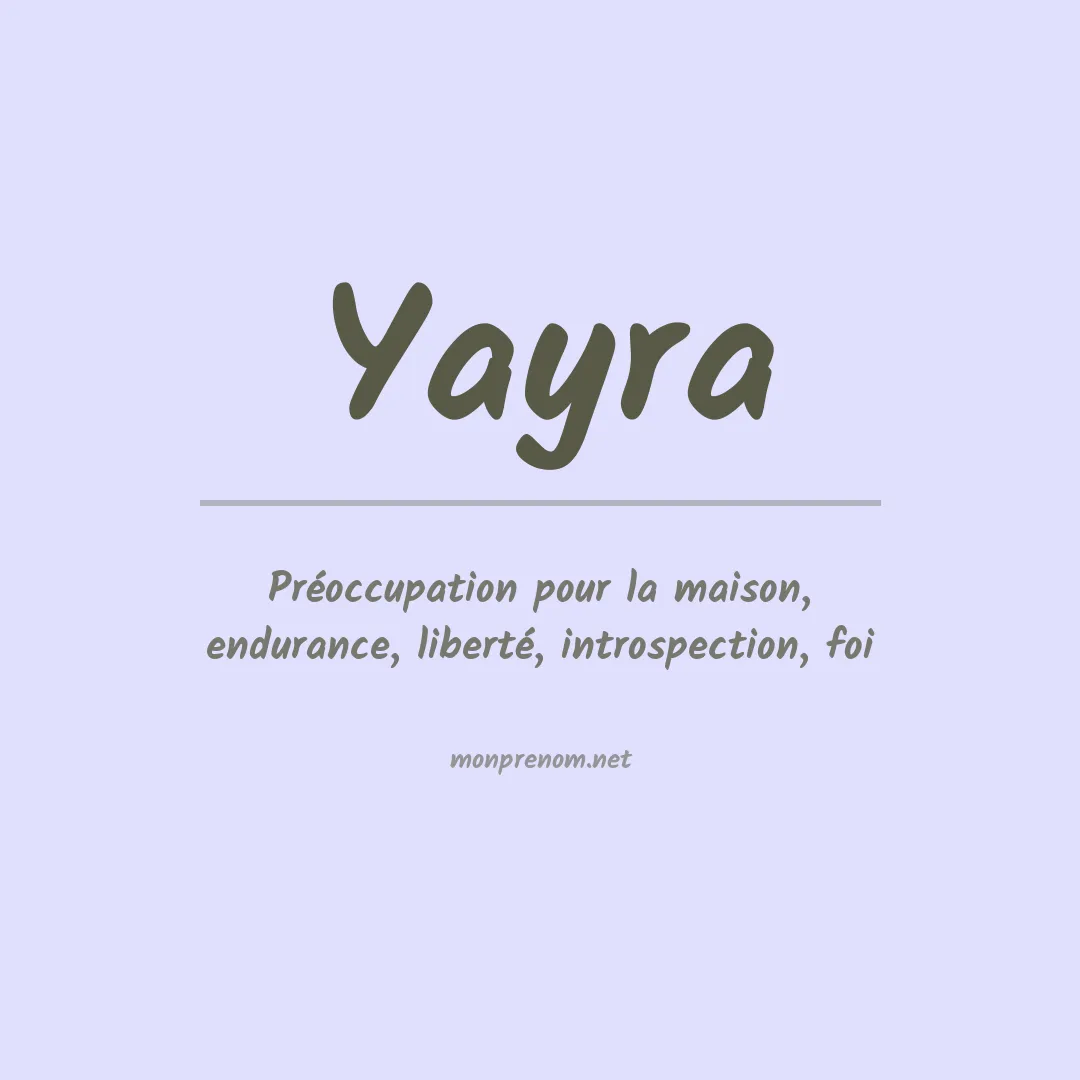 Signification du Prénom Yayra Signification du Prénom Yayra