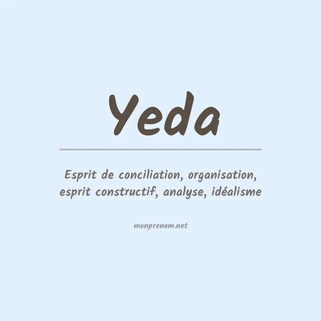 Signification du Prénom Yeda