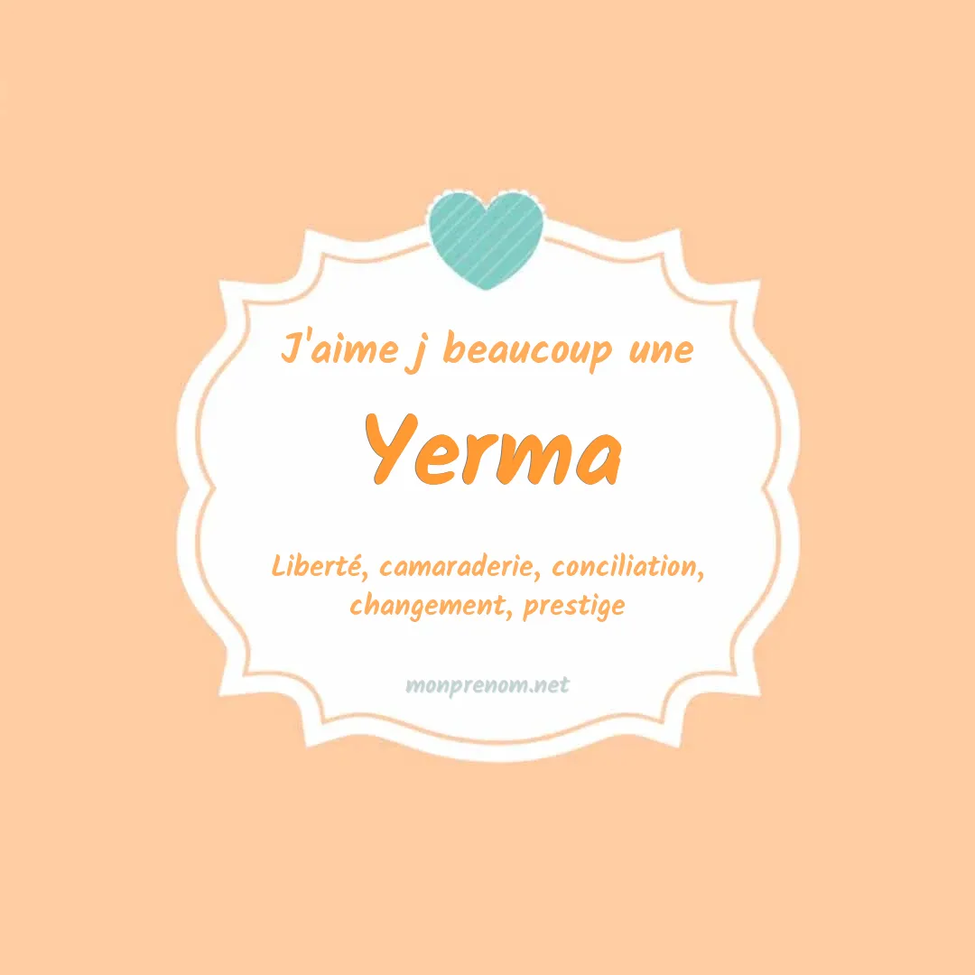 j'aime beaucoup Yerma