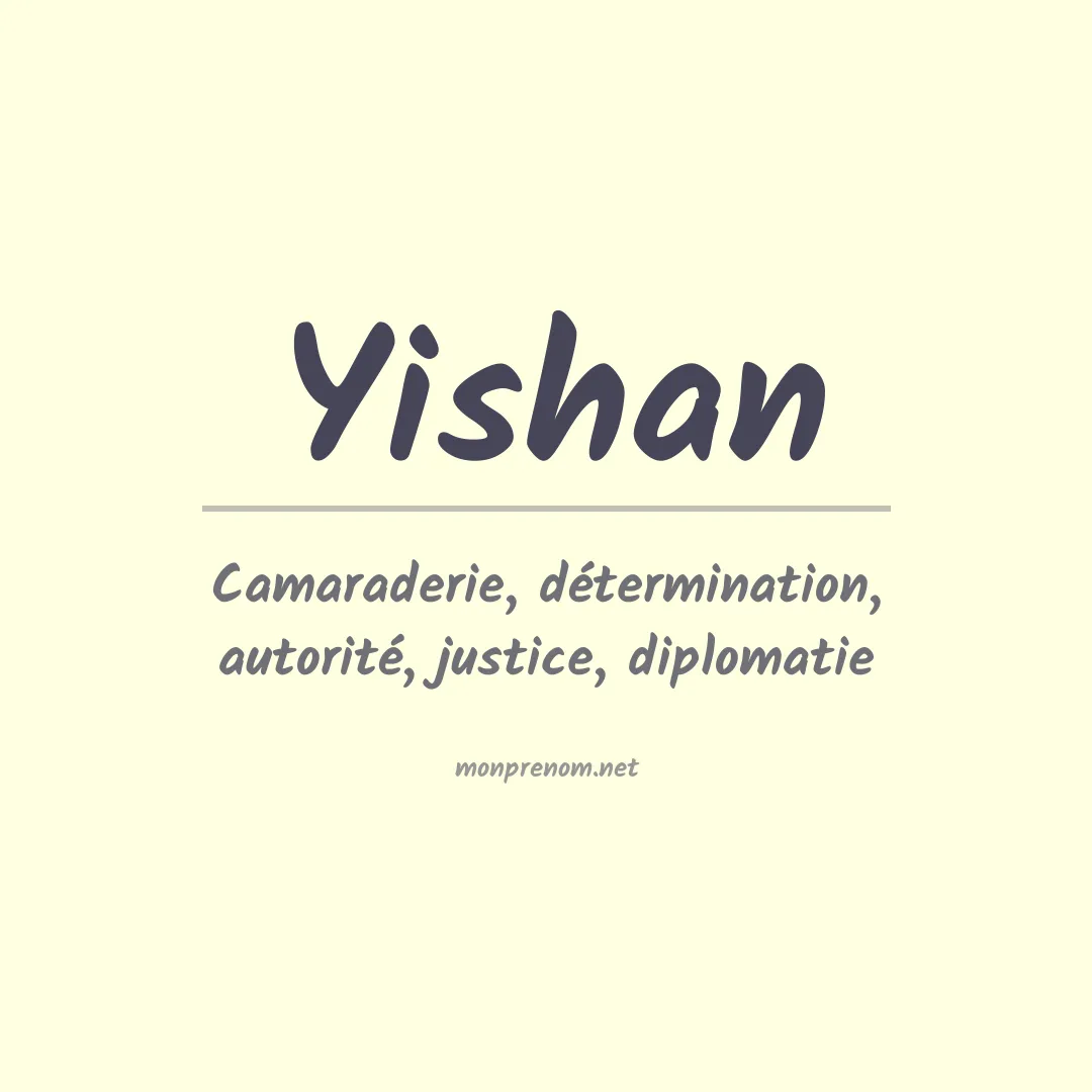 Signification du Prénom Yishan Signification du Prénom Yishan