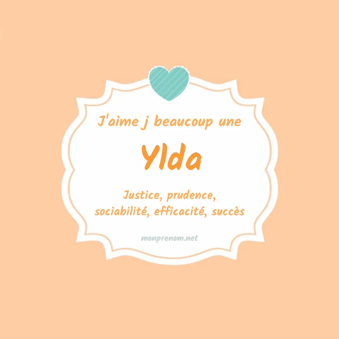 j'aime beaucoup Ylda