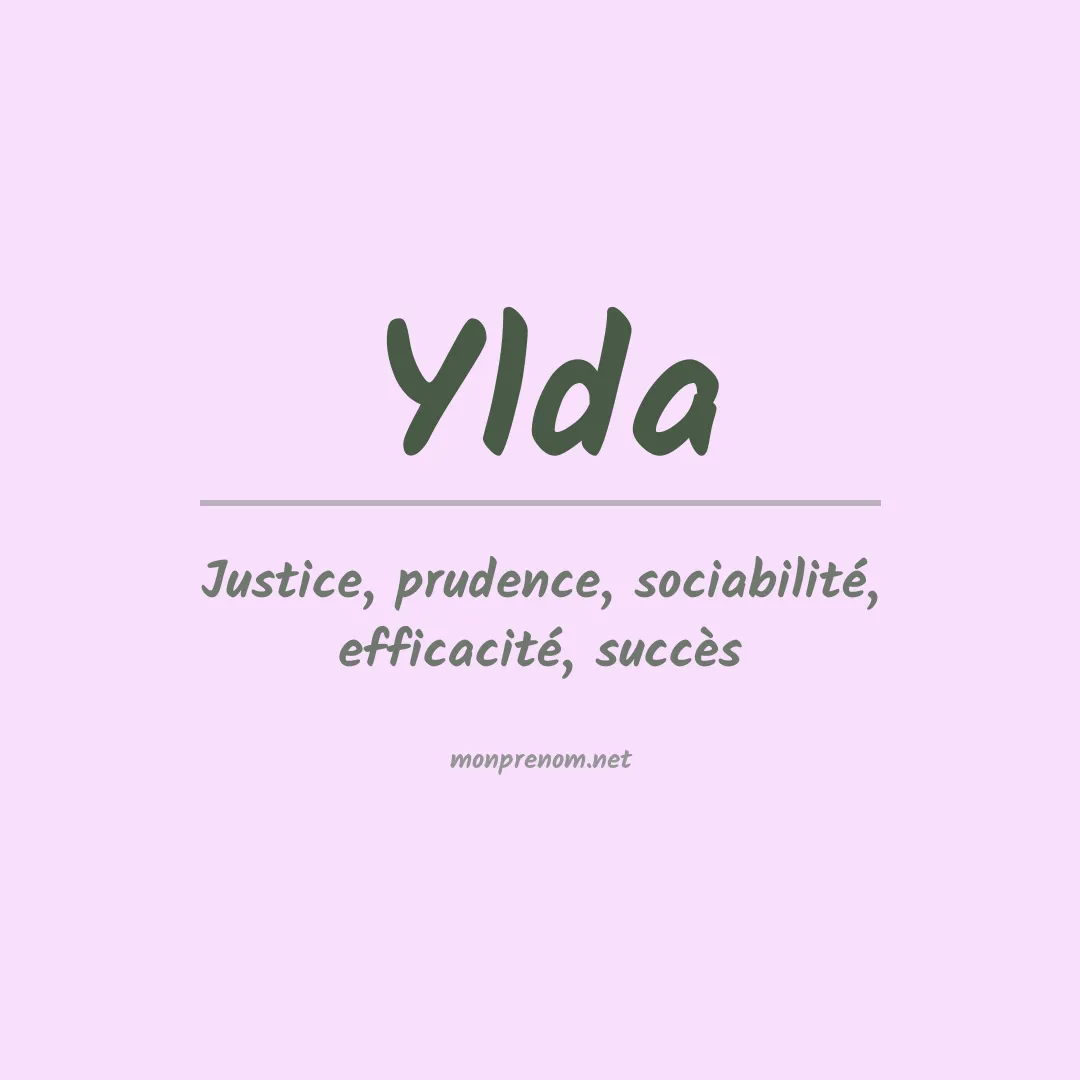 Signification du Prénom Ylda