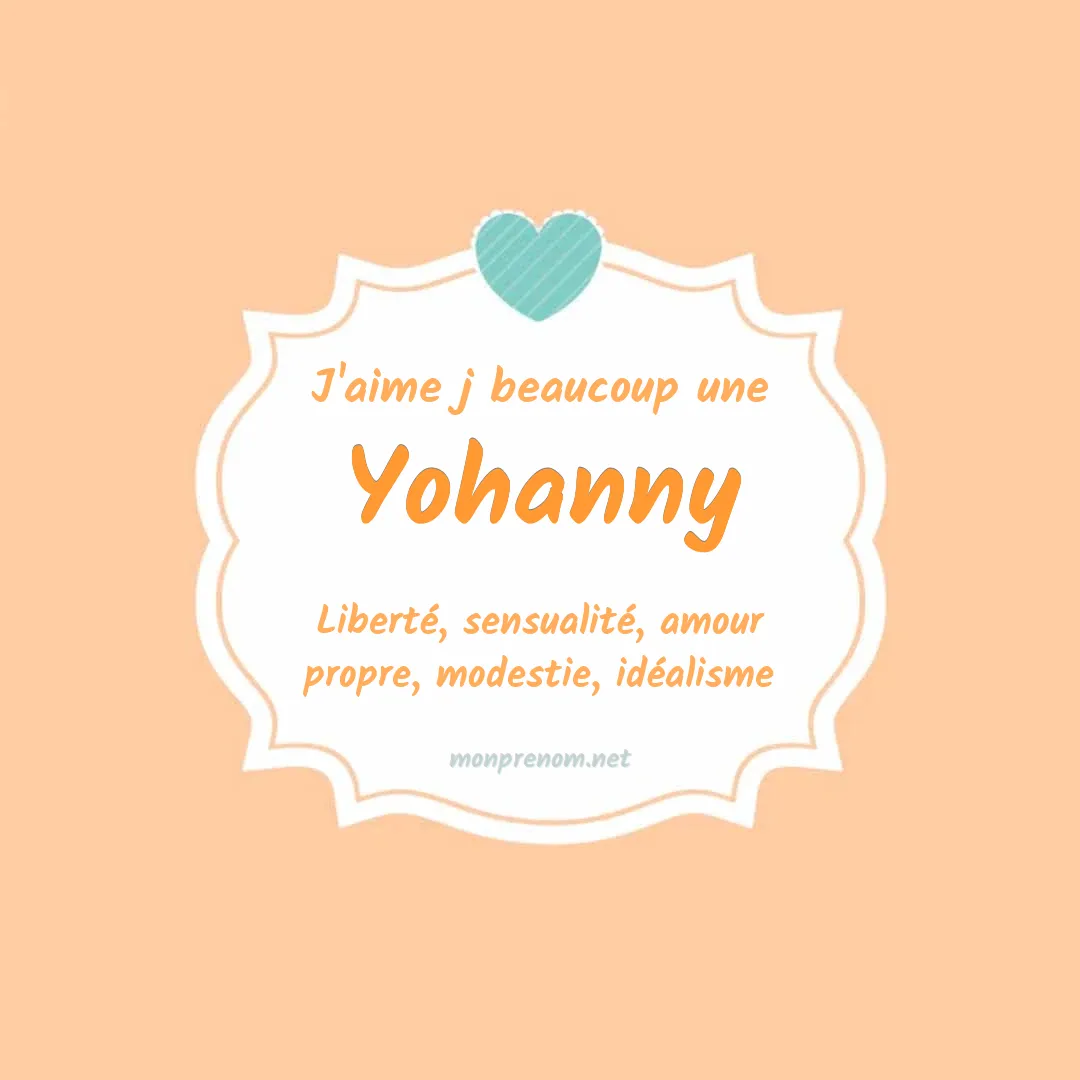 j'aime beaucoup Yohanny