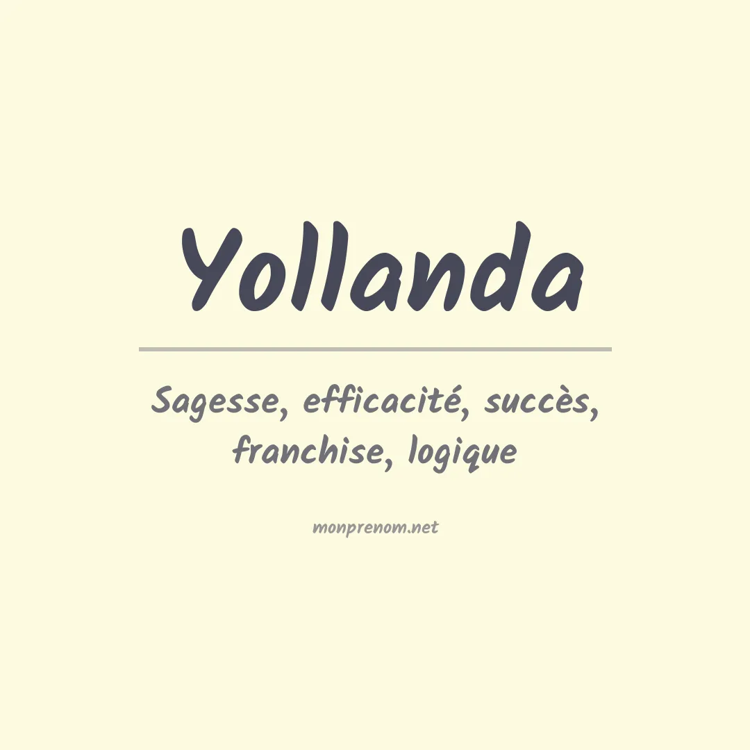 Signification du Prénom Yollanda Signification du Prénom Yollanda