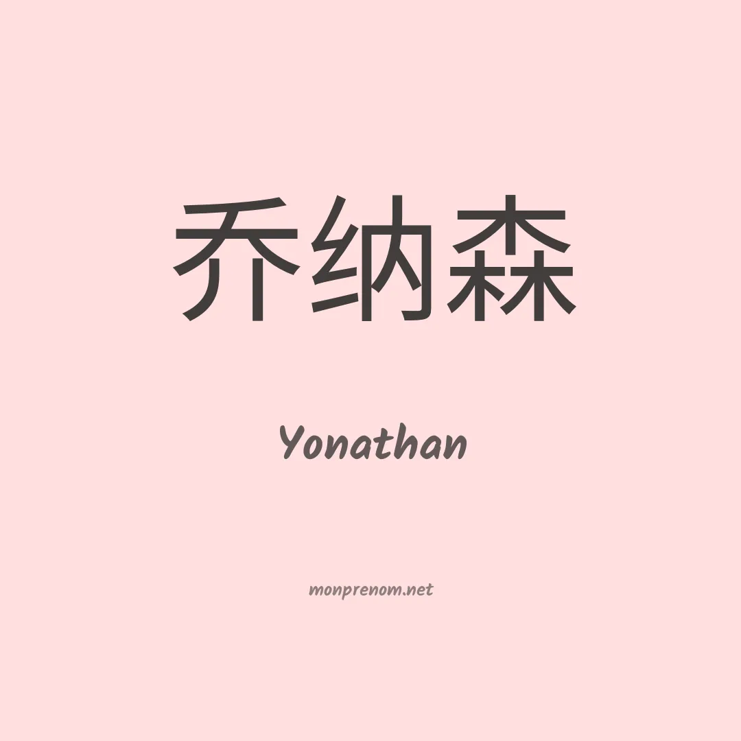 Yonathan en chino